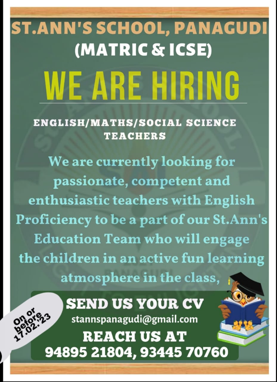 You are currently viewing Teachers Wanted